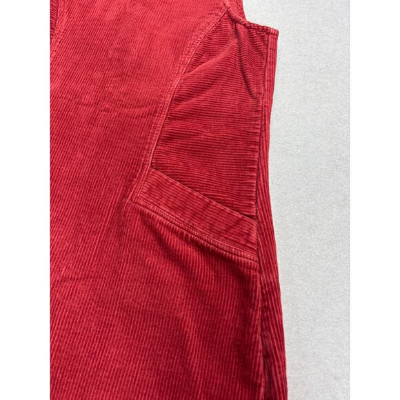 Marine Layer Women’s Size S Florence Shift Dress Corduroy Sleeveless Rust/Red - Picture 5 of 10